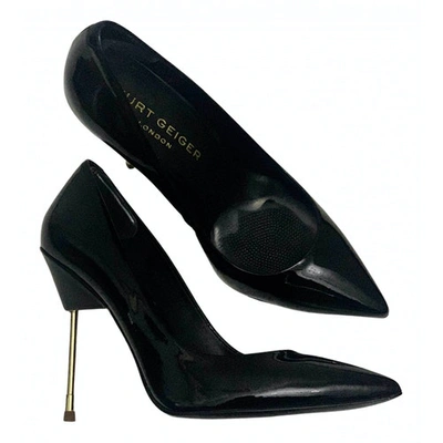 Pre-owned Kurt Geiger Patent Leather Heels In Black