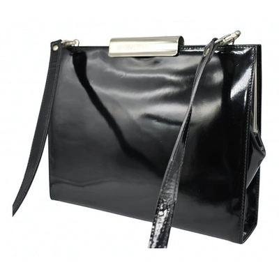 Pre-owned Walter Steiger Patent Leather Handbag In Black