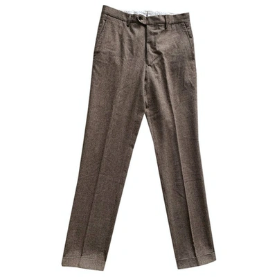 Pre-owned Ballantyne Wool Trousers In Brown