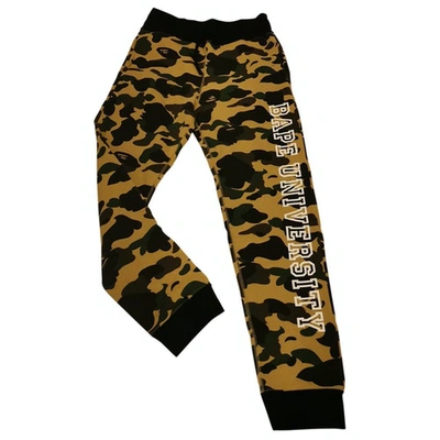 Pre-owned A Bathing Ape Trousers In Multicolour