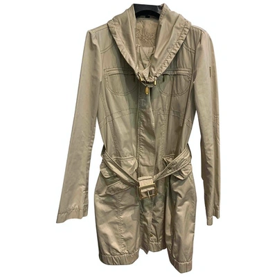 Pre-owned Geospirit Trench Coat In Beige