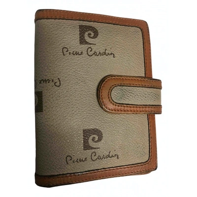 Pre-owned Pierre Cardin Leather Wallet In Beige
