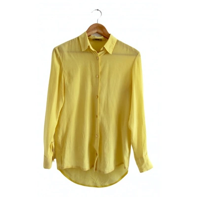 Pre-owned Acne Studios Silk Shirt In Yellow