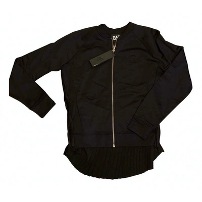 Pre-owned Karl Lagerfeld Biker Jacket In Black