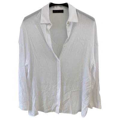 Pre-owned Trussardi Jeans Shirt In White