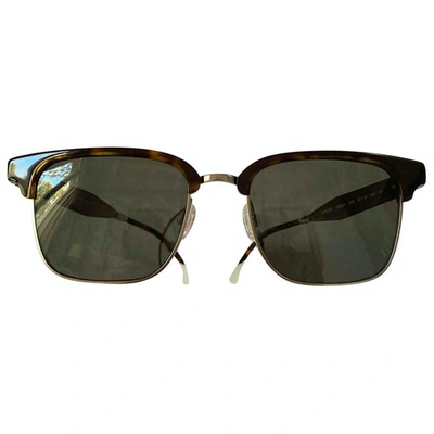 Pre-owned Oliver Peoples N Brown Sunglasses