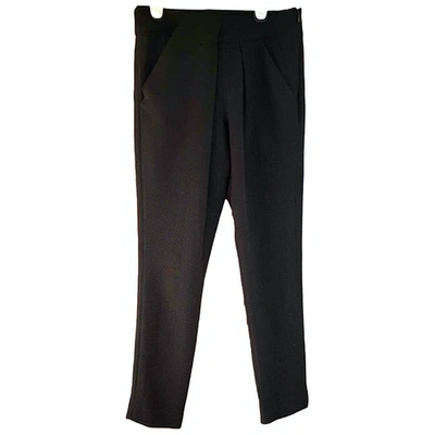 Pre-owned Hoss Intropia Trousers In Black