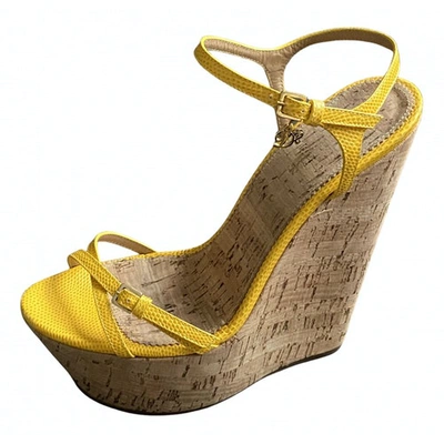 Pre-owned Dsquared2 Yellow Leather Sandals