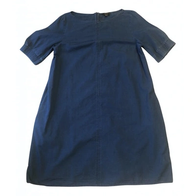 Pre-owned Cos Blue Cotton Dress