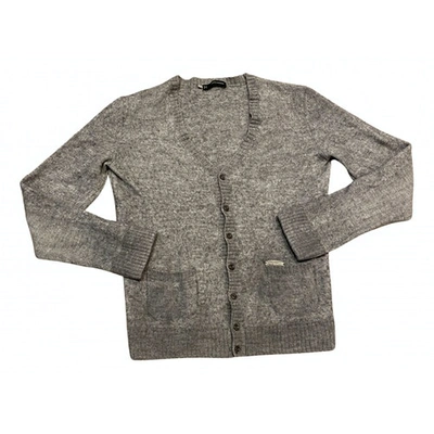 Pre-owned Dsquared2 Wool Cardigan In Grey