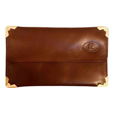 Pre-owned Pierre Cardin Leather Purse In Brown