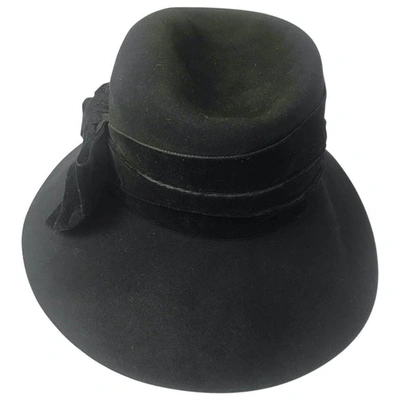 Pre-owned Saint Laurent Wool Hat In Black
