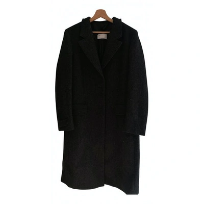 Pre-owned Maison Margiela Wool Coat In Anthracite