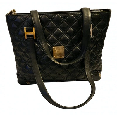 Pre-owned Mcm Black Leather Handbag