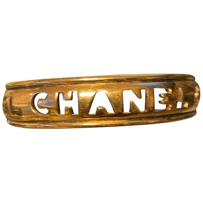 Pre-owned Chanel Gold Gold Plated Bracelet