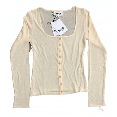 Pre-owned Rouje Beige Cotton  Top