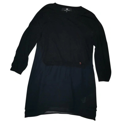 Pre-owned Elisabetta Franchi Wool T-shirt In Black
