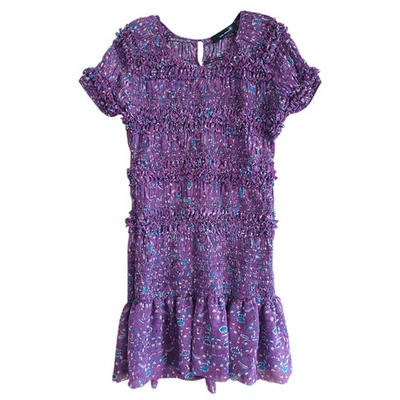 Pre-owned Isabel Marant Purple Silk Dress