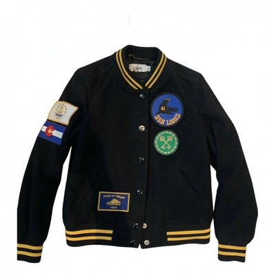 Pre-owned Coach Navy Wool Jacket