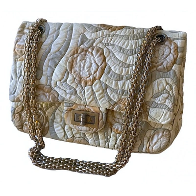 Pre-owned Chanel 2.55 Beige Leather Handbag