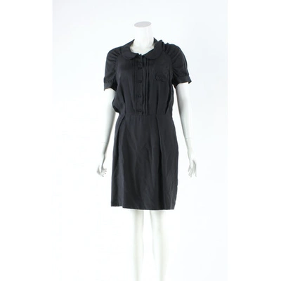 Pre-owned Mulberry Black Silk Dress