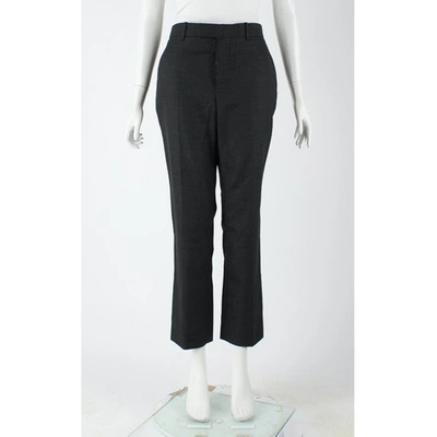 Pre-owned Gucci Wool Trousers In Grey