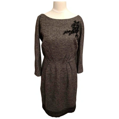 Pre-owned La Perla Wool Mid-length Dress In Grey