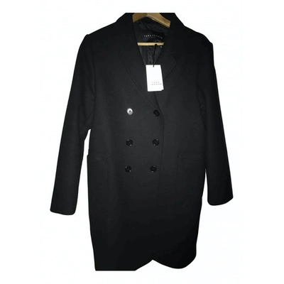 Pre-owned Tara Jarmon Wool Coat In Black