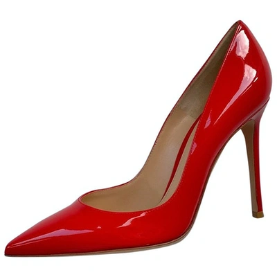 Pre-owned Gianvito Rossi Gianvito Patent Leather Heels In Red