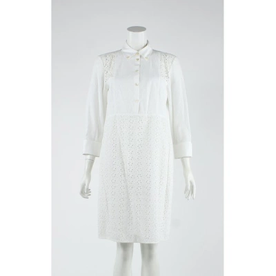 Pre-owned Tory Burch Dress In White