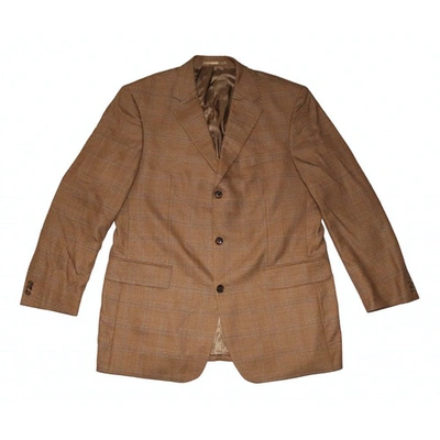 Pre-owned Ermenegildo Zegna Brown Wool Jacket