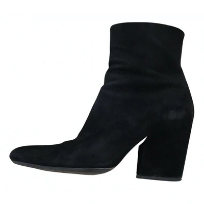 Pre-owned Alexander Wang Black Suede Ankle Boots