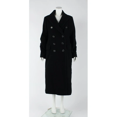 Pre-owned Louis Vuitton Cashmere Coat In Black