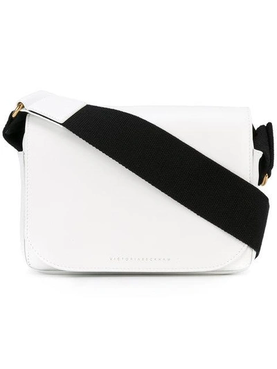 Victoria Beckham Contrast Shoulder Bag In White