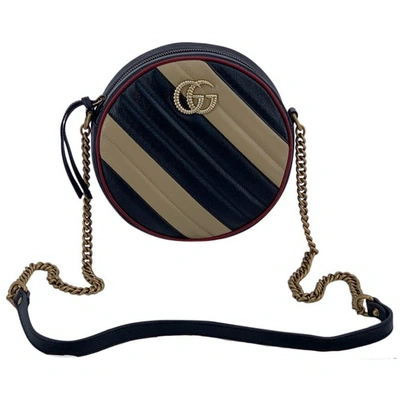 Pre-owned Gucci Gg Marmont Circle Multicolour Leather Handbag