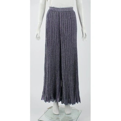 Pre-owned Missoni Silver Trousers