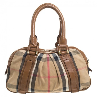 Pre-owned Burberry Brown Cloth Handbag