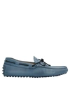 Tod's Loafers In Slate Blue