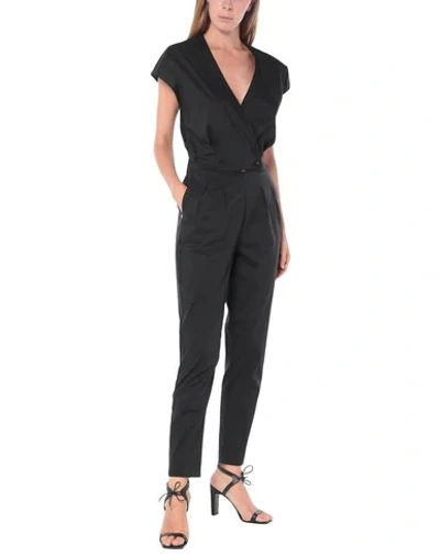 Patrizia Pepe Woman Jumpsuit Black Size 10 Cotton, Polyamide, Elastane