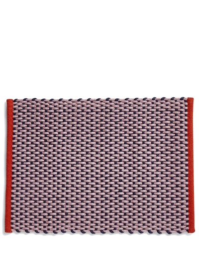 Hay Door Woven Mat In Pink