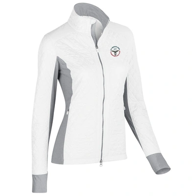 Zero Restriction 2020 U.s. Women's Open Sydney Quilted Jacket In White/silver