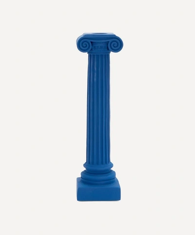 Sophia Isokrates Candlestick Holder In Blue