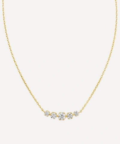 Dinny Hall 14ct Gold Elyhara Diamond Scoop Pendant Necklace
