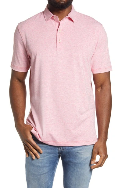 Johnnie-o Lyndon Classic Fit Polo In Red