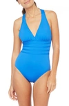 La Blanca Island Goddess Tummy-control Strappy One-piece Swimsuit Women's Swimsuit In Turquoise