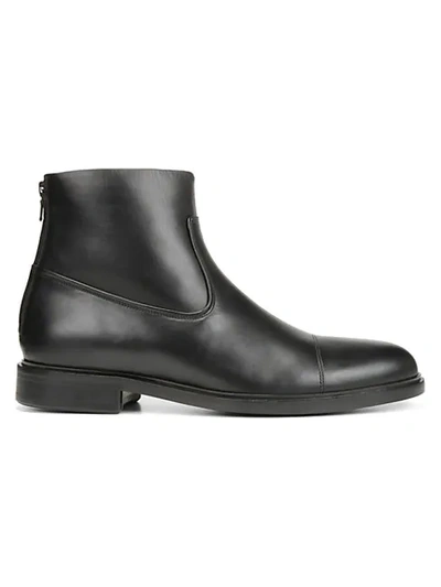 Vince Beckett Leather Cap Toe Ankle Boots