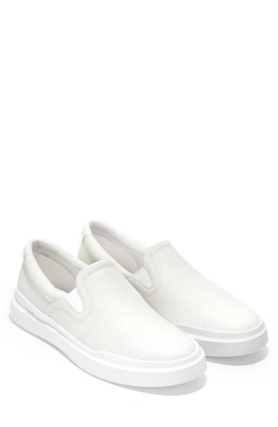 Cole Haan Men's Grandpro Rally Slip-on Sneakers In White