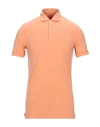 Malo Polo Shirts In Orange