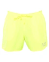 Ea7 Swim Shorts In Yellow