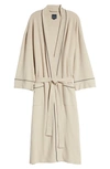 Majestic Waffle Knit Robe In Sand